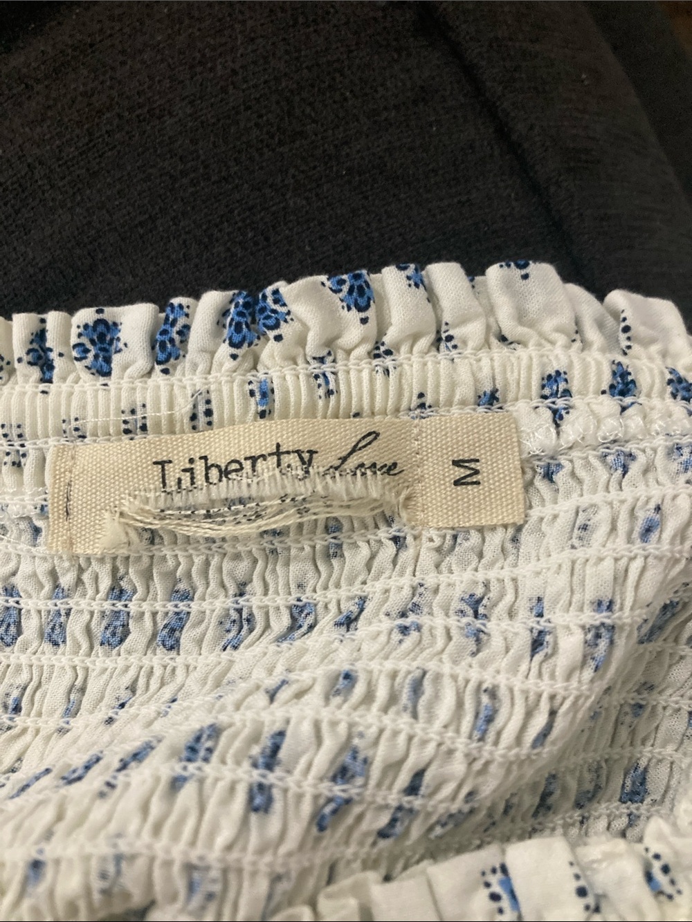 Liberty Love Cream Maxi Skirt with Blue Floral Print - Picture 6 of 6